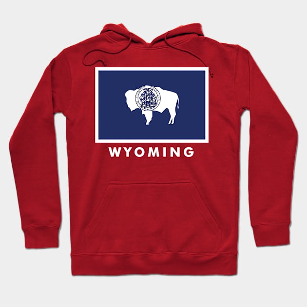 Wyoming State Flag Hoodie by Rebus28